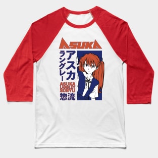 Asuka Langley Eva Japanese Aesthetics Red Blue Baseball T-Shirt